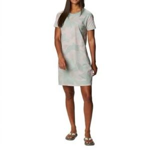 Columbia-Columbia Park Printed Dress-Aqua Tone Spotted Camo